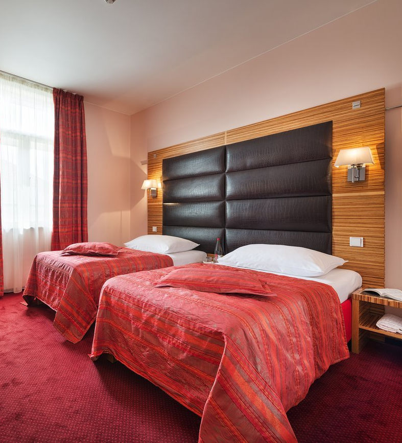 Dejlige senge på Hotel Sonata Hotel Adria har lækre og komfortable værelser