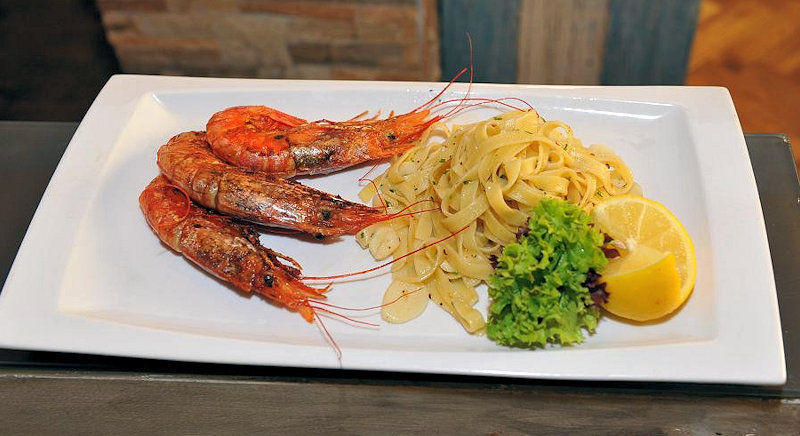 Ristorante Leggero byder blandt andet på friske fisk og skaldyr